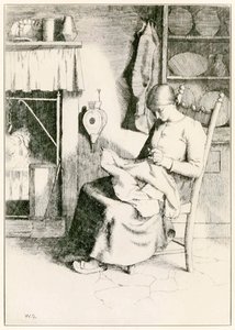 Misericordia en su trabajo de El progreso del peregrino de este mundo al venidero por John Bunyan, ilustración de William Strang de William Strang